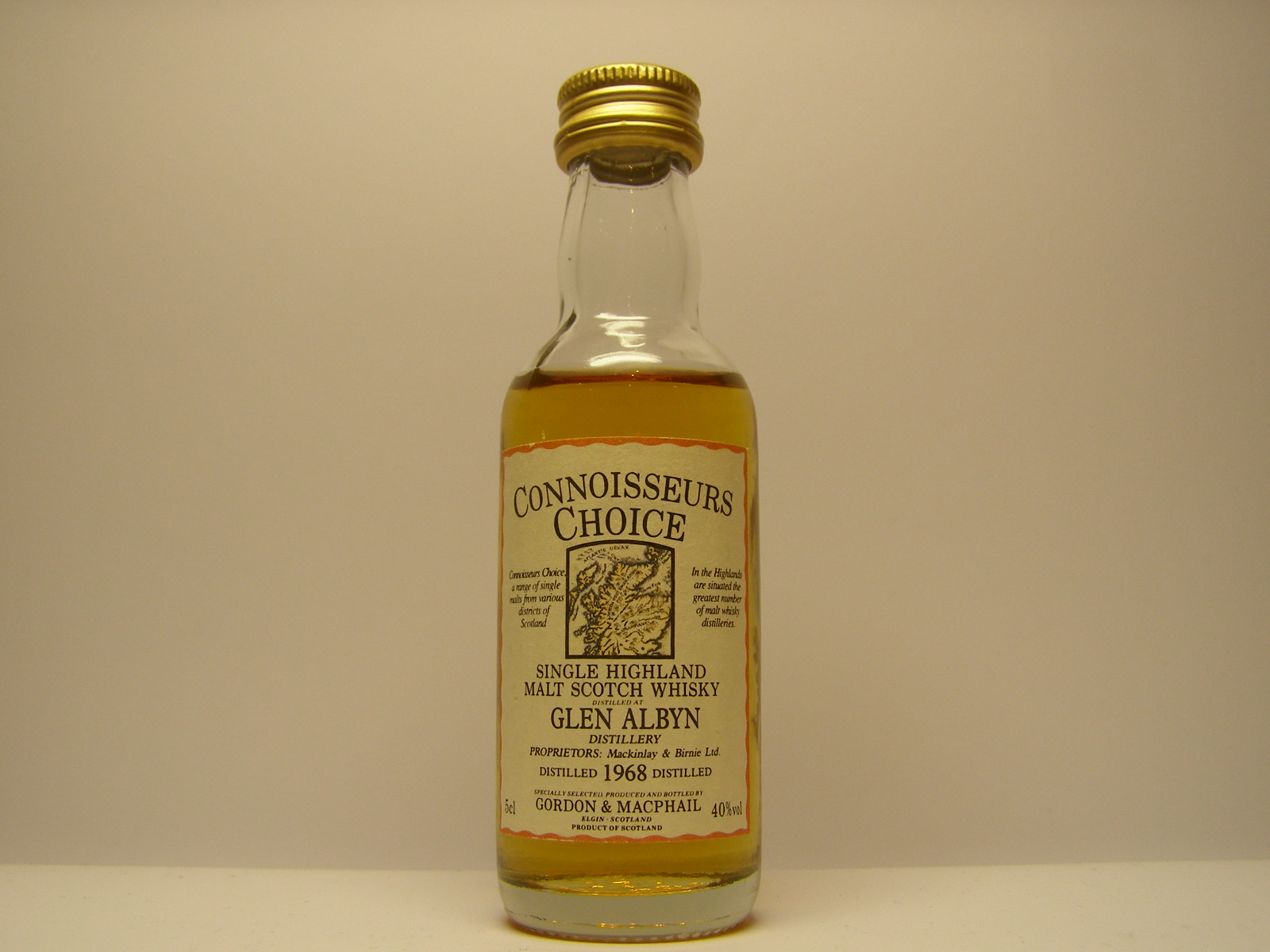 SHMSW 1968 "Connoisseurs Choice" 5cl 40%vol